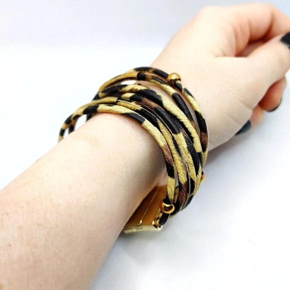 Boho Leopard Print Bracelets - Picture 7 of 11